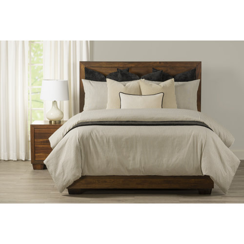 Siscovers 100 Cotton Farmhouse Stripe Duvet Cover & Insert Set Wayfair